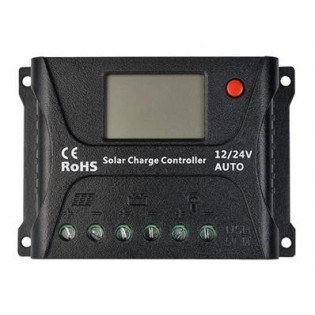 Régulateur de charge solaire 20A LCD 12/24v SRNE