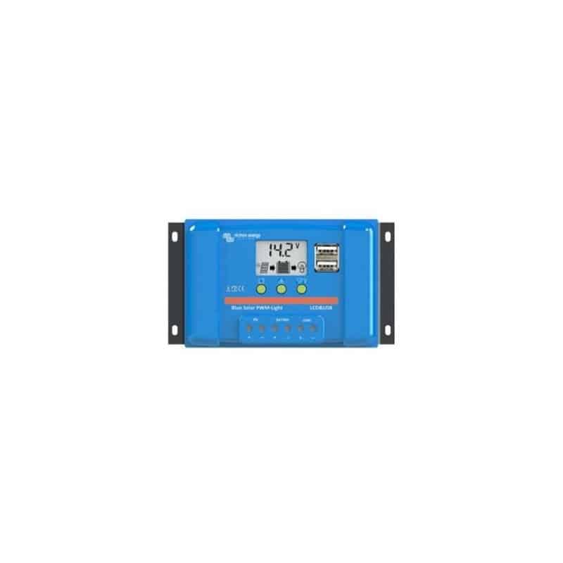 Régulateur PWM 5A 12V/24V USB LCD Victron Bluesolar Régulateur PWM 5A 12V/24V USB LCD Victron Bluesolar