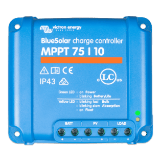 Régulateur solaire MPPT 10A 12V/24V Victron Bluesolar 75/10
