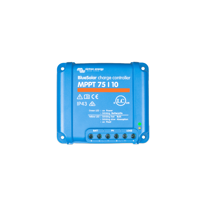 Régulateur solaire MPPT 10A 12V/24V Victron Bluesolar 75/10 Régulateur solaire MPPT 10A 12V/24V Victron Bluesolar 75/10