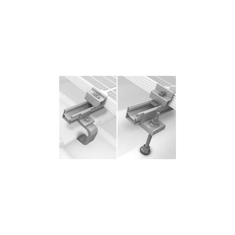 Support de montage en surimposition toiture K2 systems 10 panneaux Support de montage en surimposition toiture K2 systems 10 panneaux