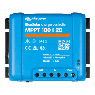Régulateur solaire MPPT 20A 12V/24V/48V Victron Bluesolar 100/20