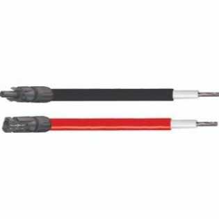 Unicable solaire 2X5 - 6MM2 - rouge et noir