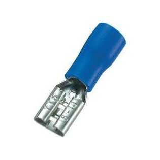 Cosse Faston isolée bleu
