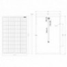 Panneau solaire 110W 12V monocristallin Ecogreen