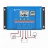 Régulateur PWM 5A 12V/24V USB LCD Victron Bluesolar