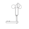 Anémomètre de vent WS50 pour tracker solaire