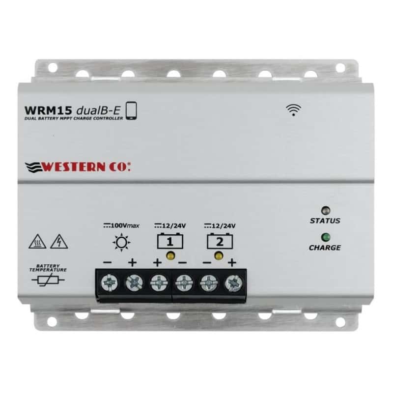Régulateur de charge solaire 15A MPPT 12/24v Western pour deux batteries différentes Régulateur de charge solaire 15A MPPT 12/24v Western pour deux batteries différentes