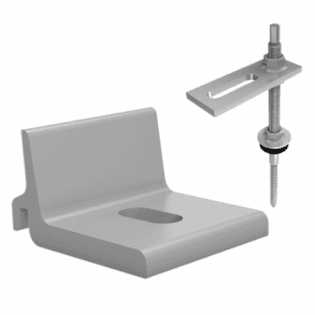 Vis a double filetage M10x180 + climber SolidRail pour ardoise K2 Systems