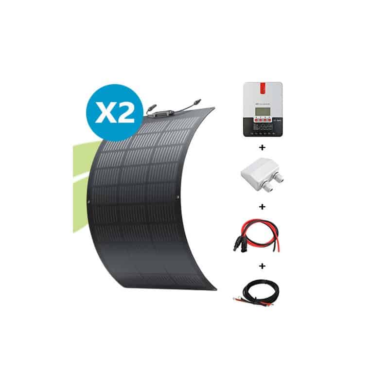 Kit solaire flexible 200W 12V van / camping-car / bateau Ecoflow