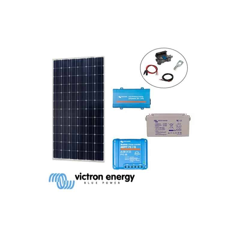 Kit solaire 175W 12V 230V Victron pour site autonome Kit solaire 175W 12V 230V Victron pour site autonome