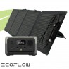 Kit station de charge portable 600W - 256Wh Ecoflow River 2 avec panneau solaire pliable 110W Ecoflow