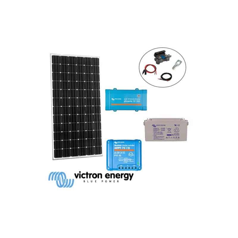 Kit solaire 215W 24V 230V Victron pour site autonome Kit solaire 215W 24V 230V Victron pour site autonome