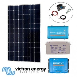 Kit solaire 360W 12V 230V Victron pour site autonome
