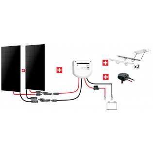Kit solaire bateau 240W 12V back-contact Uniteck