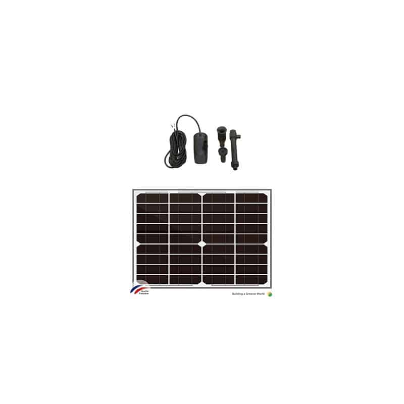Kit Pompe solaire 12 et 24V 750l/h + Panneau solaire 10W
