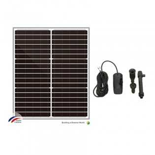 Kit Pompe solaire 12 et 24V 1500l/h + Panneau solaire 20W