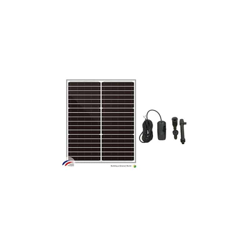 Kit Pompe solaire 12 et 24V 1500l/h + Panneau solaire 20W Kit Pompe solaire 12 et 24V 1500l/h + Panneau solaire 20W