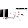 Kit solaire bateau 240W 12V back-contact inclinable Uniteck