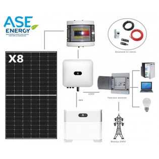 Kit solaire autoconsommation Huawei 3400W avec stockage