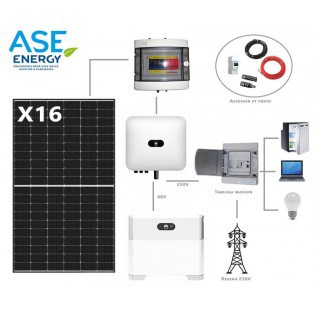 Kit solaire autoconsommation Huawei 6800W avec stockage