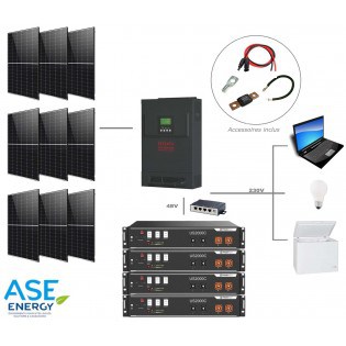 Kit solaire autonome 3825W lithium 48V-230V easyconnect