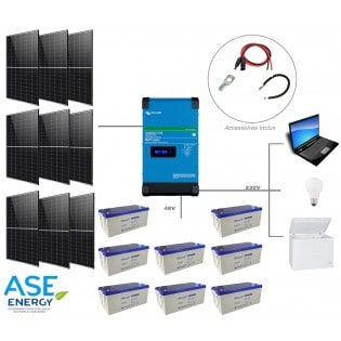 Kit solaire autonome 3825W 48V-230V easysolar
