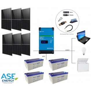 Kit solaire autonome 2550W 48V-230V easysolar