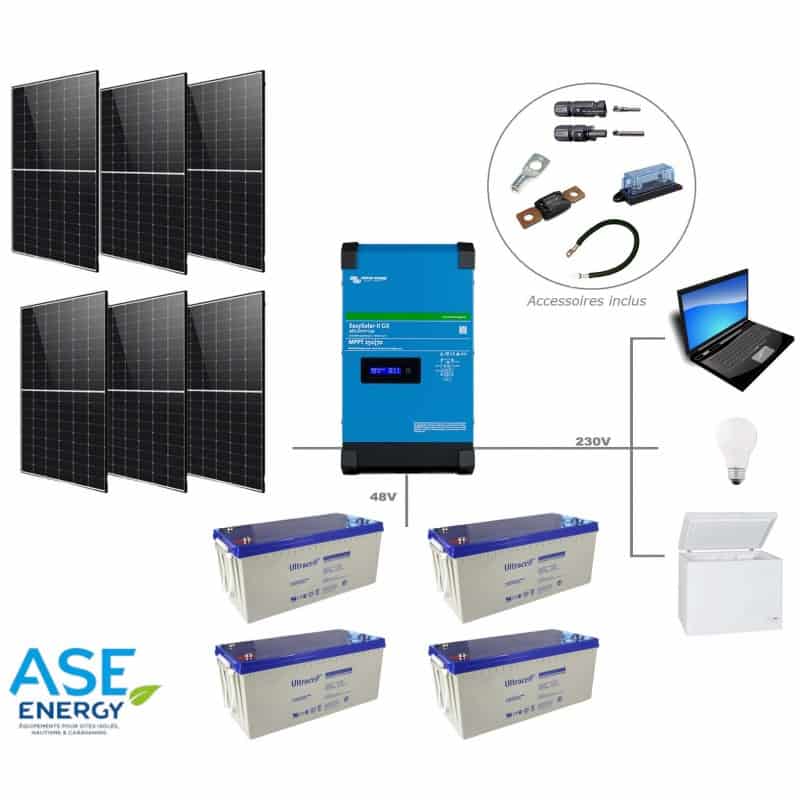 Kit solaire autonome 2550W 48V-230V easysolar Kit solaire autonome 2550W 48V-230V easysolar