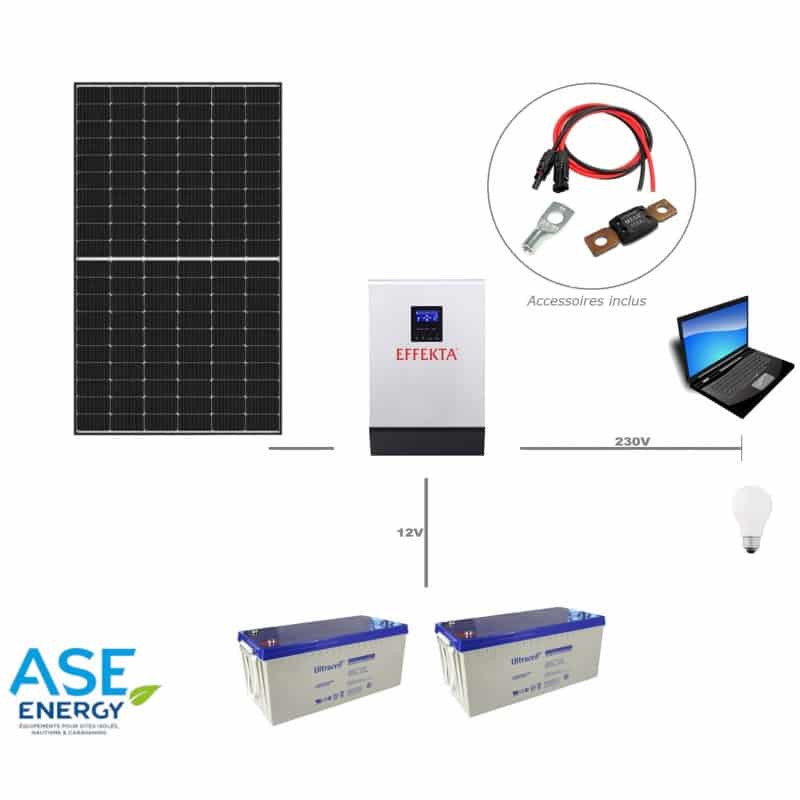 Kit solaire autonome 425W 24V-230V easyconnect Kit solaire autonome 425W 24V-230V easyconnect
