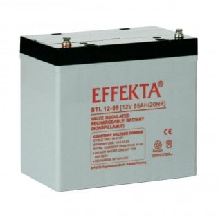 Batterie AGM 55Ah 12V Effekta BTL 12-55