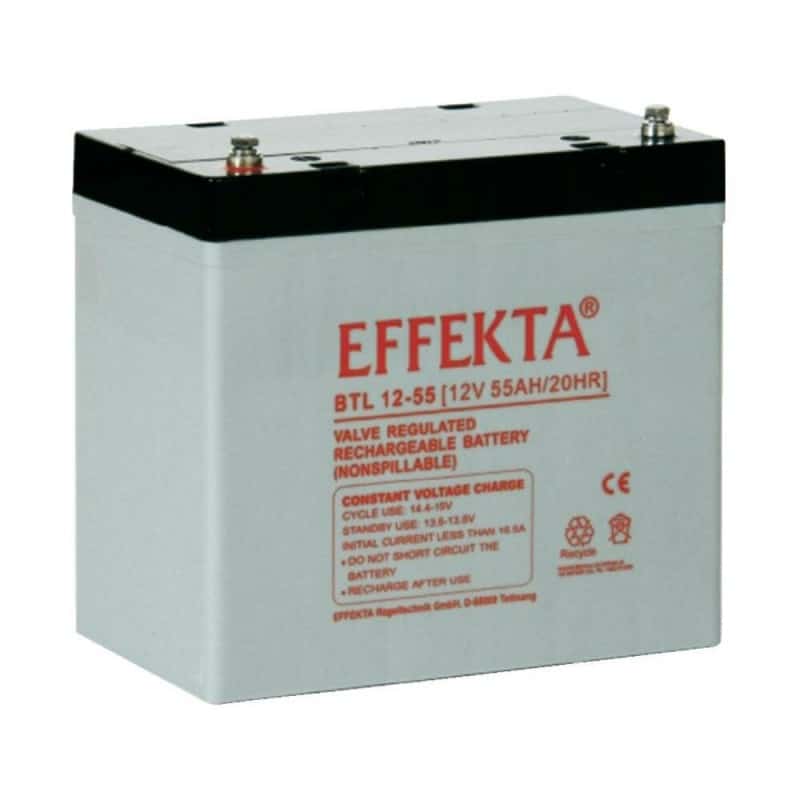 Batterie AGM 55Ah 12V Effekta BTL 12-55