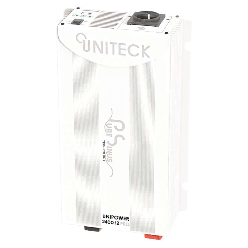 Transformateur / Convertisseur de tension Pur Sinus 2400W 12/24V-230V Uniteck