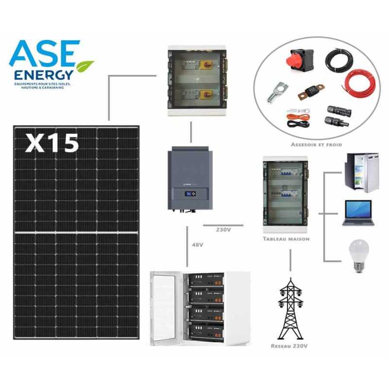 Kit solaire autoconsommation 6375W Imeon 9.12 évolutif Kit solaire autoconsommation 6375W Imeon 9.12 évolutif
