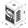 Armoire rack 16U batteries Pylontech
