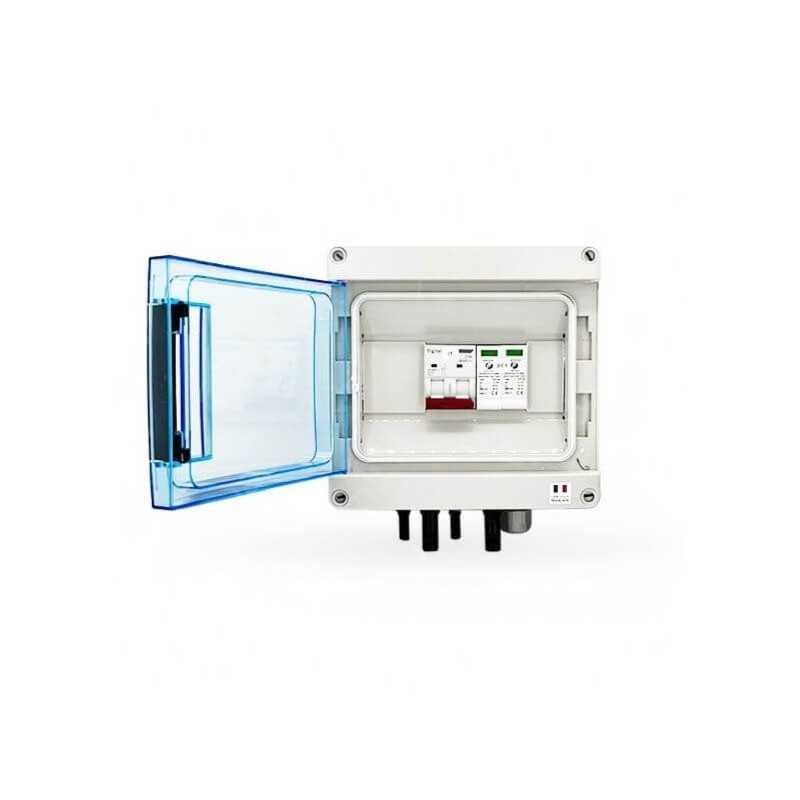 Coffret de protection photovoltaïque DC - 2 lignes - 1000Vdc 40A