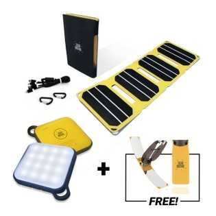Kit solaire chargeur 6,5W USB et éclairage
