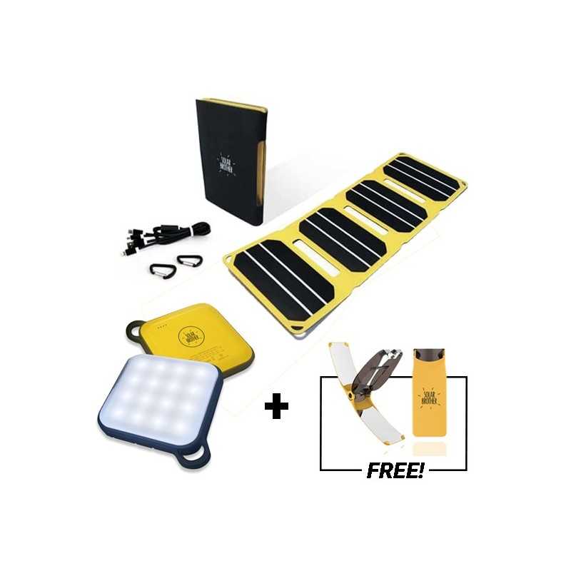 Kit solaire chargeur 6,5W USB et éclairage Kit solaire chargeur 6,5W USB et éclairage