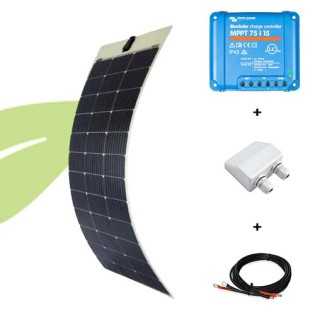 Kit solaire flexible 145W 12V van / camping-car / bateau