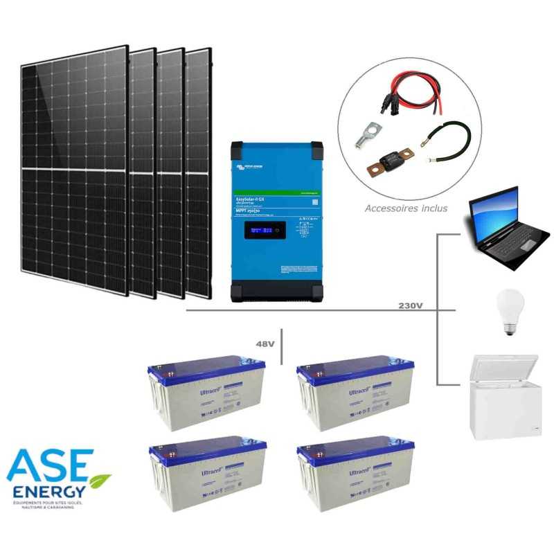 Kit solaire autonome 1700W 24V-230V easysolar Kit solaire autonome 1700W 24V-230V easysolar