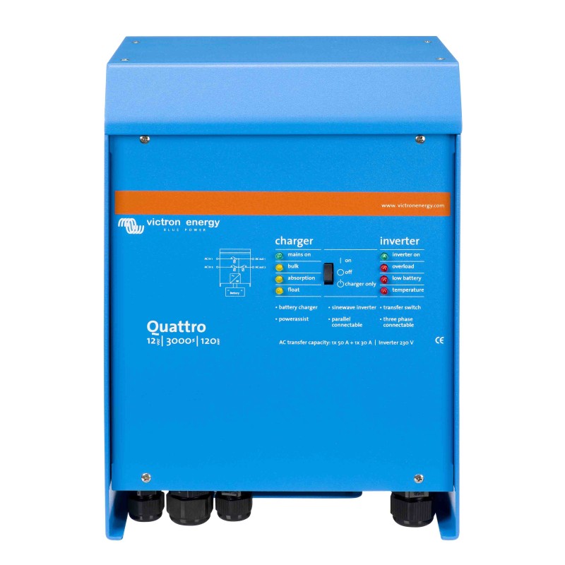 Convertisseur / chargeur pur sinus 3000VA Quattro Victron energy