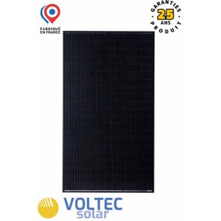 Panneau solaire 375W 24V Half-cut full black monocristallin Voltec solar