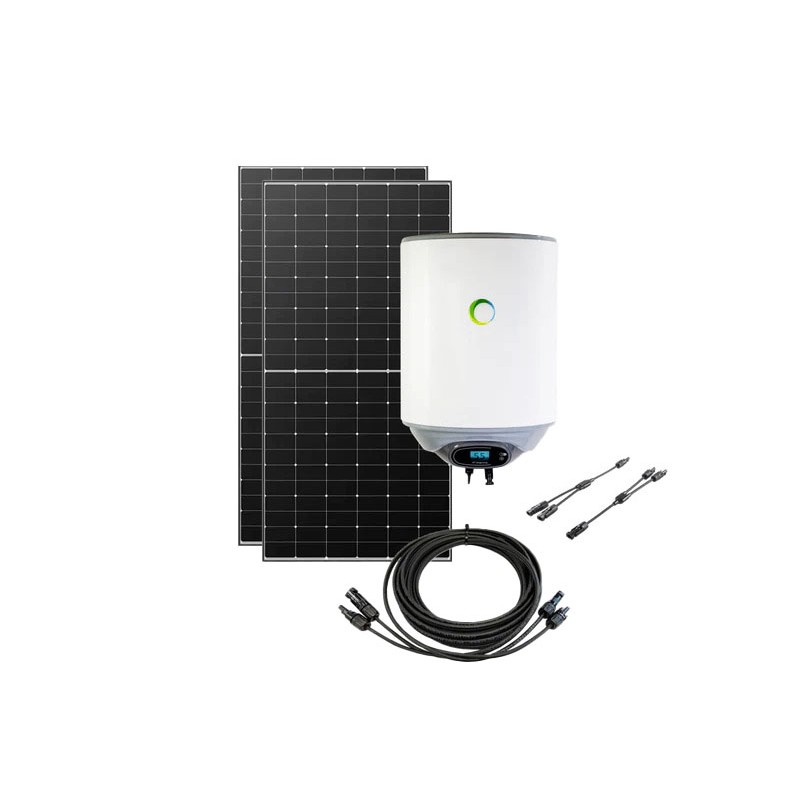 Kit solaire chauffe-eau photovoltaïque 30L Offgrid 820Wc Kit solaire chauffe-eau photovoltaïque 30L Offgrid 820Wc