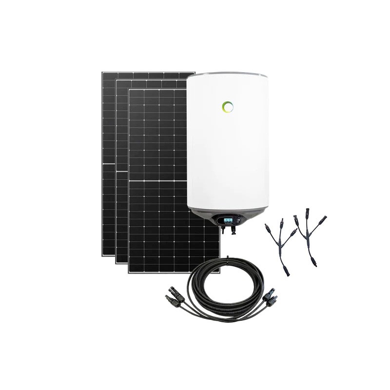 Kit solaire chauffe-eau photovoltaïque 80L Hybride 1230Wc Kit solaire chauffe-eau photovoltaïque 80L Hybride 1230Wc