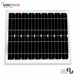 Mini panneau solaire Uniteck 10W 12V monocristallin