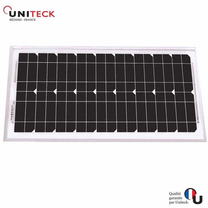 Panneau solaire 20W 24V monocristallin Uniteck Panneau solaire 20W 24V monocristallin Uniteck