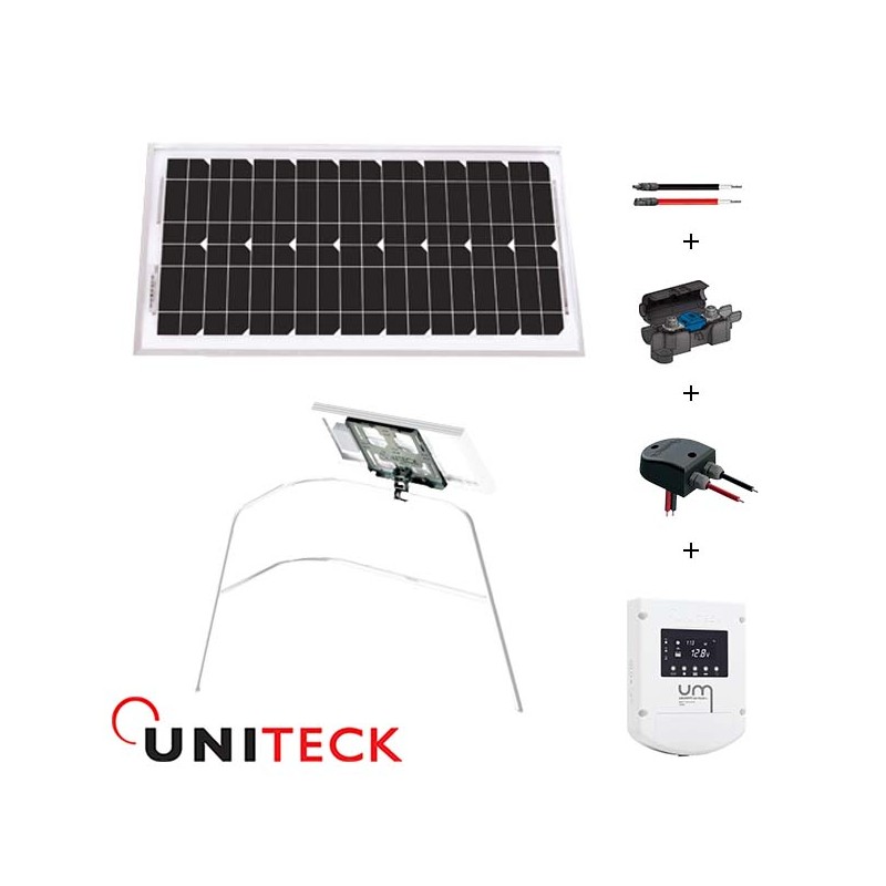 Kit solaire bateau 20W 12V Uniteck Kit solaire bateau 20W 12V Uniteck
