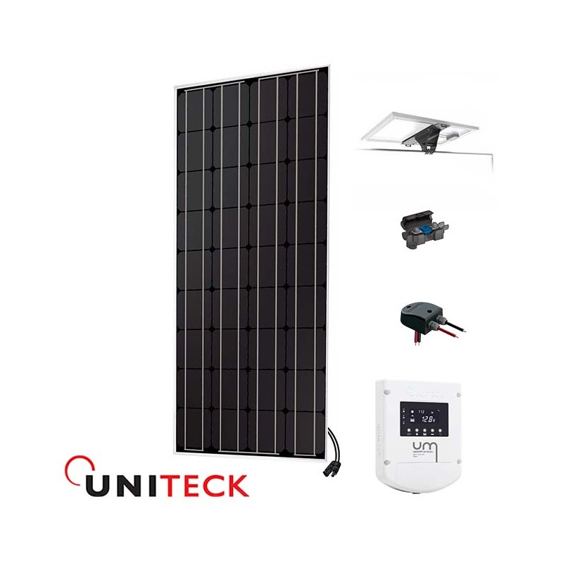 Kit solaire bateau 100W 12V Uniteck inclinable Kit solaire bateau 100W 12V Uniteck inclinable