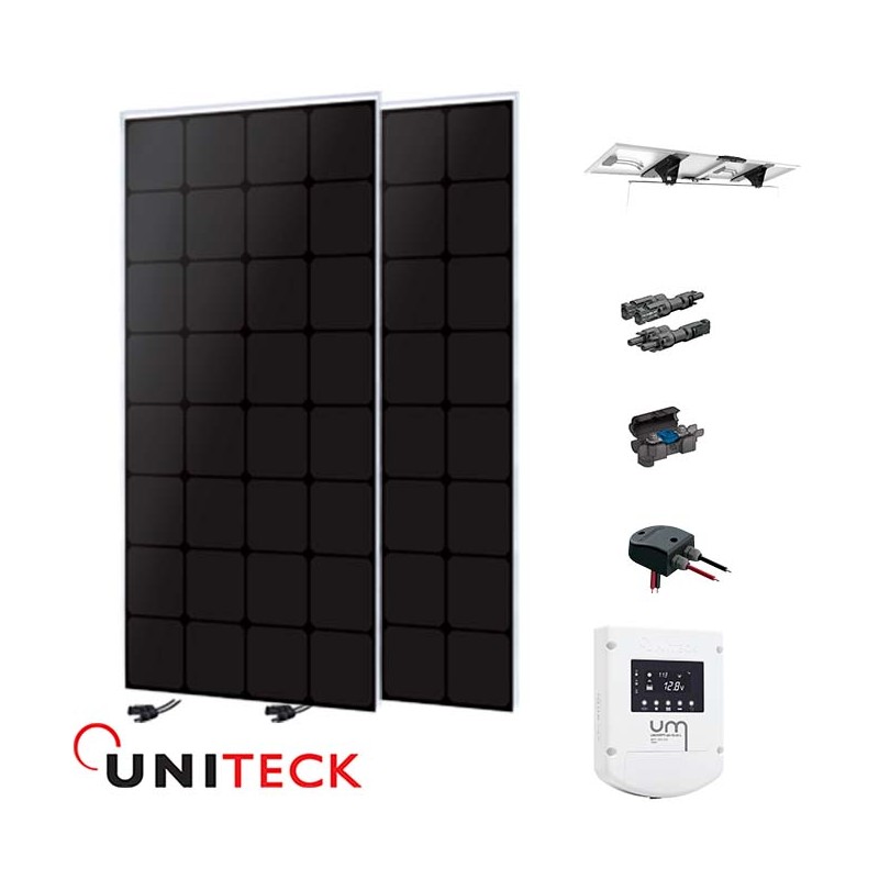 Kit solaire bateau 240W 12V back-contact inclinable Uniteck Kit solaire bateau 240W 12V back-contact inclinable Uniteck