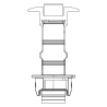 Étrier intermédiaire 30-42mm K2 Systems